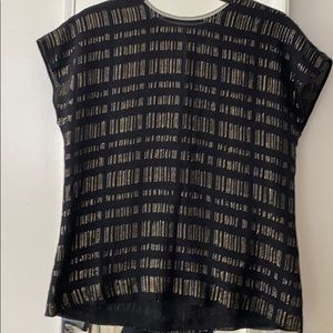 Black Top with gold and silver detailing